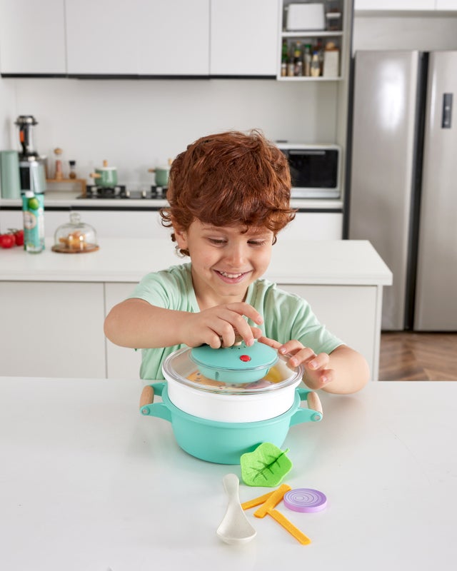 Hape Little Chef Cooking & Steam Playset Plus | 蒸氣火鍋蒸籠套裝 (2-8 歲)