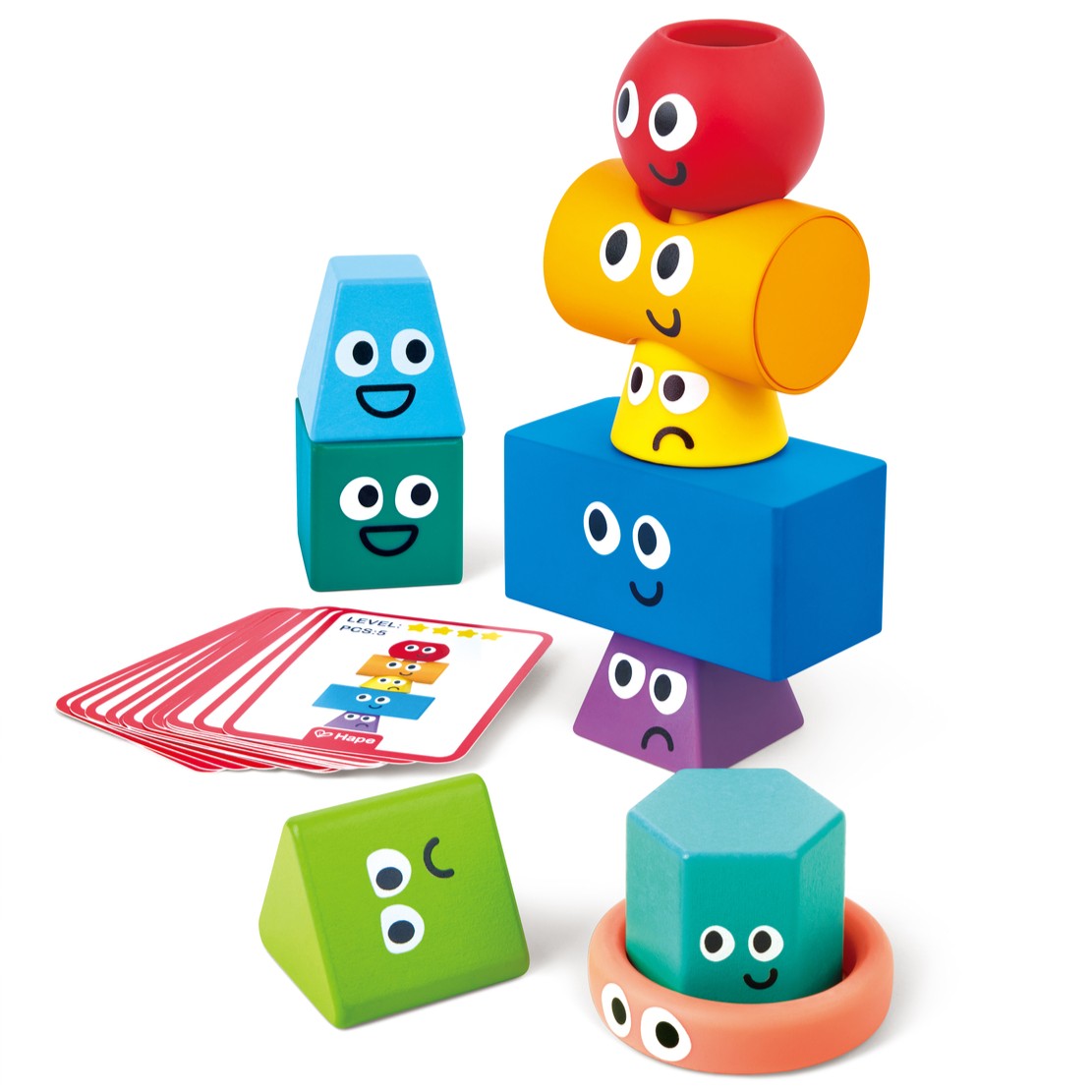 Hape 蒙特梭利幾何疊疊樂 (1-5歲) 