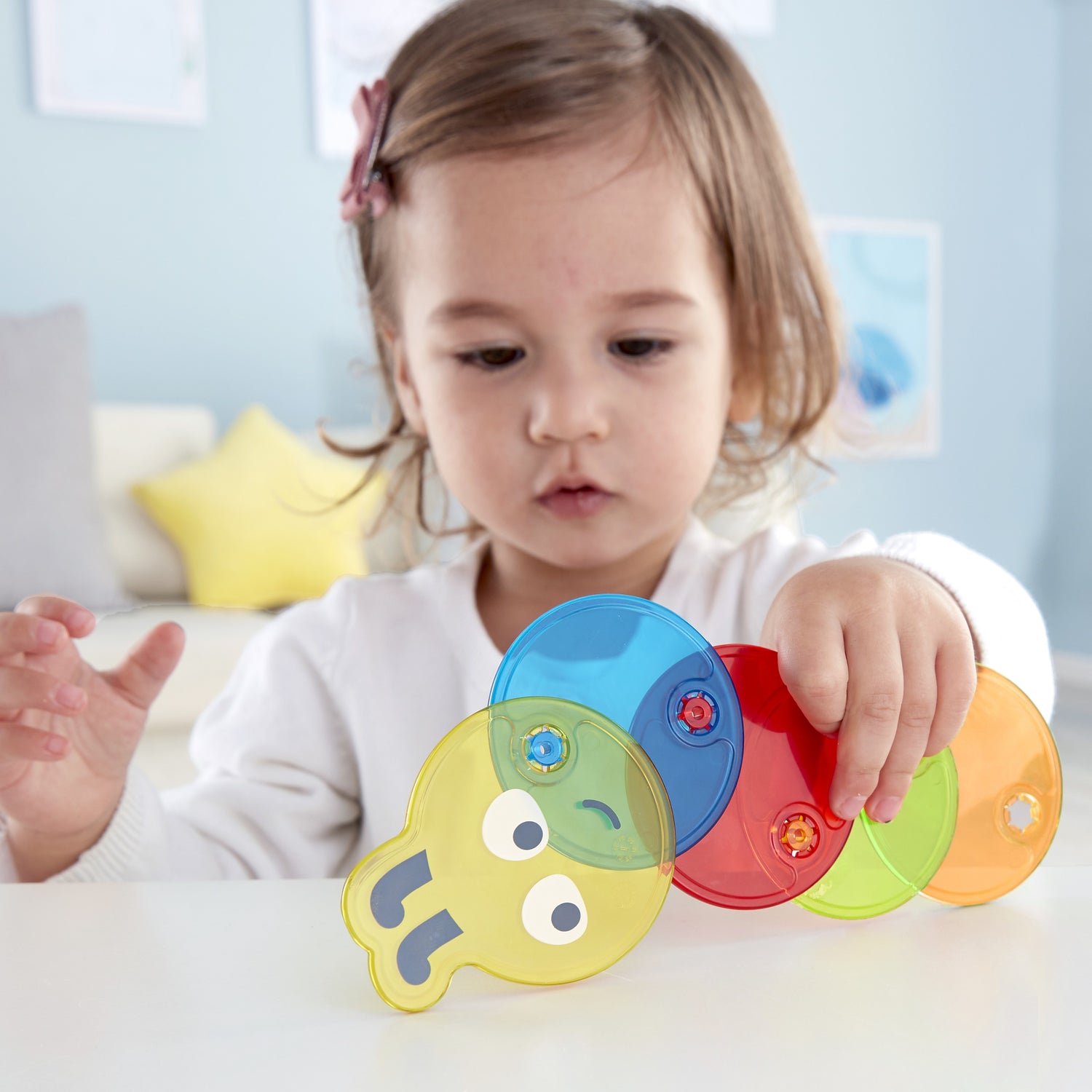 Hape 彩色毛毛蟲 | 蒙特梭利丨感官小偵探丨2-3 歲