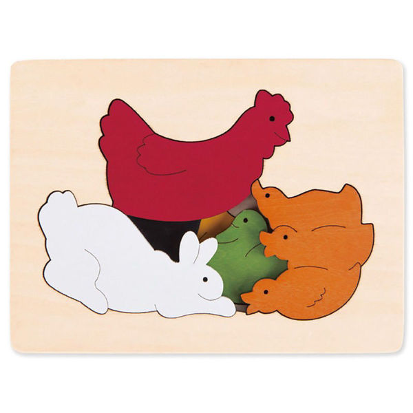 Picture of George Luck Puzzle - Chickens & Friends