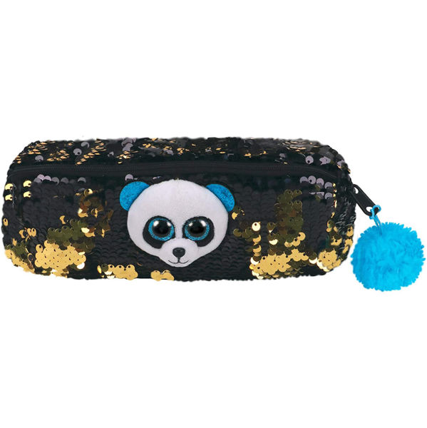 圖片 亮片熊貓竹筍 - 筆袋